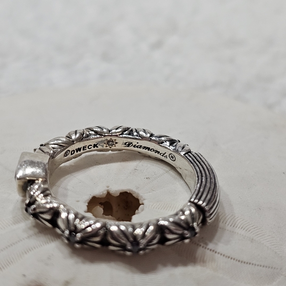 Stephen Dweck Diamonds Rhodolite Garnet Florette Ring - Picture 9 of 14